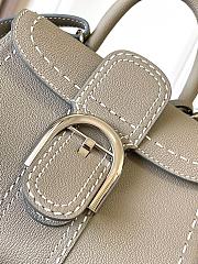 Delvaux Brillant Mini Surpique Rodeo Calf Ivory - 20x16x11.5cm - 6