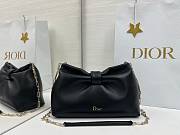 Small Dior Bow Bag Black Lambskin - 26x16x10cm - 4