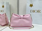 Small Dior Bow Bag Light Pink Lambskin - 26x16x10cm - 1