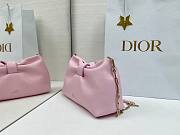 Small Dior Bow Bag Light Pink Lambskin - 26x16x10cm - 2
