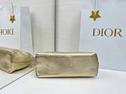 Small Dior Bow Bag Gold Laminated Lambskin - 26x16x10cm - 6