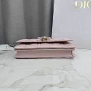 My Dior Mini Bag Rose Soupir Cannage Lambskin - 21x11.5x4.5cm  - 5