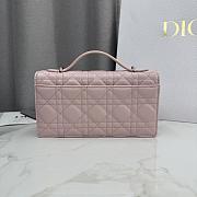 My Dior Mini Bag Rose Soupir Cannage Lambskin - 21x11.5x4.5cm  - 4