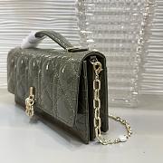 My Dior Mini Bag Olive Taupe Patent Cannage Calfskin - 21x11.5x4.5cm - 6