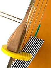 YSL Le 5 A 7 Supple Large in Suede Caramel Cognac - 30x28x11cm - 4