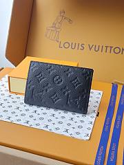 LV Passport Cover Monogram Empreinte Leather Black M63914 - 14x2.5x10cm - 4