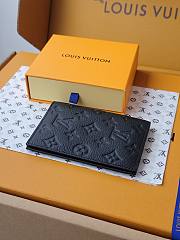LV Passport Cover Monogram Empreinte Leather Black M63914 - 14x2.5x10cm - 3