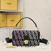 Fendi x Versace Fendace Gradient Crystal Baguette Shoulder Bag - 28x7.5x14cm - 1