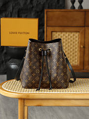 LV NeoNoe MM Monogram Canvas Black M44020 - 26x26x17.5cm - 2