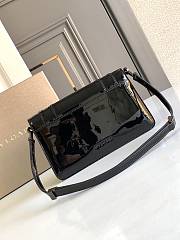 Bvlgari Serpenti Forever East West Handbag Shoulder Bag Patent Black - 22x13x5.5cm - 6
