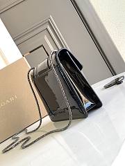 Bvlgari Serpenti Forever Small Crossbody Bag Patent Black - 20x14x4.5cm - 2