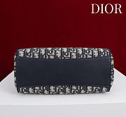 Small Shopping Bag Blue Dior Oblique Jacquard - 27x19x13.5cm - 6