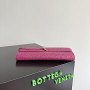 Bottega Veneta Andiamo Clutch in Ostrich Leather Cinnabar - 31x13x3cm - 5