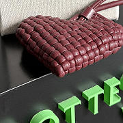 Bottega Veneta Heart Charm Intreccio Nappa Leather Burgundy - 4