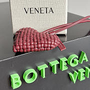 Bottega Veneta Heart Charm Intreccio Nappa Leather Burgundy - 3