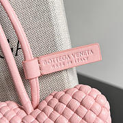 Heart Charm Intreccio Nappa Leather Pink - 4