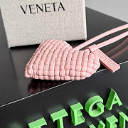 Heart Charm Intreccio Nappa Leather Pink - 3