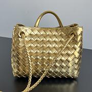 Bottega Veneta Small Andiamo Foggy Mirror Leather Gold - 25x20x10cm - 3