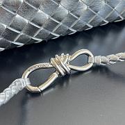 Bottega Veneta Small Andiamo Foggy Mirror Leather Silver - 25x20x10cm - 6
