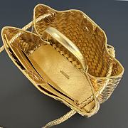 Bottega Veneta Medium Andiamo Foggy Mirror Leather Gold - 32x25x11cm - 2