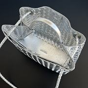 Bottega Veneta Medium Andiamo Foggy Mirror Leather Silver - 32x25x11cm - 6