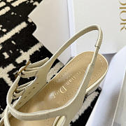 Dior Cherie Slingback Pump White Supple Calfskin 4cm - 2