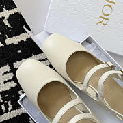 Dior Cherie Slingback Pump White Supple Calfskin 4cm - 5