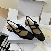 Dior Cherie Slingback Pump Black Supple Calfskin 4cm - 1