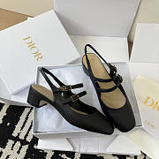 Dior Cherie Slingback Pump Black Supple Calfskin 4cm - 6
