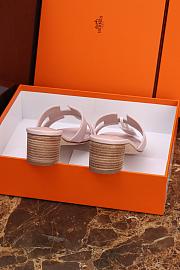 Hermes Oasis Sandal Epsom Light Pink 5cm - 2
