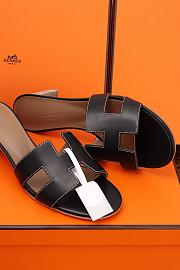 Hermes Oasis Sandal Calfskin Black 5cm - 5