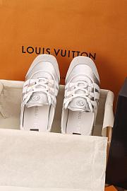 LV Sneakerina Silver Metallic Grained Calf Leather 1AHOJD  - 3