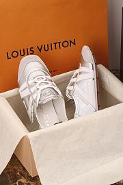 LV Sneakerina Silver Metallic Grained Calf Leather 1AHOJD  - 2