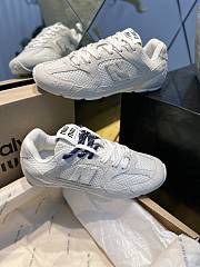 New Balance X Miumiu 530 SL Suede And Mesh Sneakers White 5E165E - 2