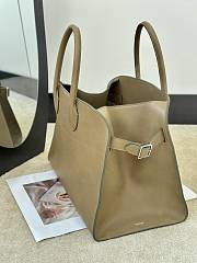 The Row Soft Margaux 15 Bag in Calfskin Leather Beige Brown - 38x24x27cm - 3