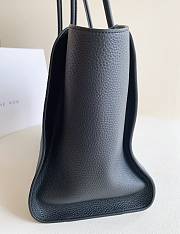 The Row Marlo 17 Bag in Textured Calfskin Leather Black - 43x30.5x16cm - 6