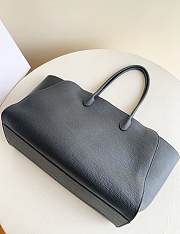 The Row Marlo 17 Bag in Textured Calfskin Leather Black - 43x30.5x16cm - 3