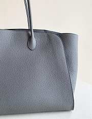 The Row Marlo 17 Bag in Textured Calfskin Leather Gray - 43x30.5x16cm - 4