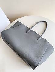 The Row Marlo 17 Bag in Textured Calfskin Leather Gray - 43x30.5x16cm - 5