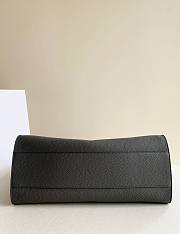 The Row Marlo 17 Bag in Textured Calfskin Leather Gray - 43x30.5x16cm - 6