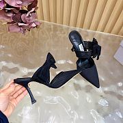 Jimmy Choo 100mm Brook Bow Pointed Mules Black - 4
