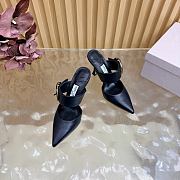 Jimmy Choo Magie 90 Nappa Leather Mules In Black - 3
