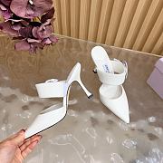 Jimmy Choo Magie 90 Nappa Leather Mules In White - 2