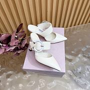 Jimmy Choo Magie 90 Nappa Leather Mules In White - 4
