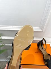 Hermes Legend Sandal Calfskin in Black 7cm - 5