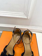 Hermes Legend Sandal Suede in Black 7cm - 3