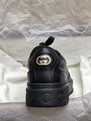 Gucci Men's Chunky Sneaker In Black Leather  - 6