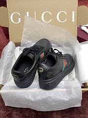 Gucci Men's Chunky Sneaker In Black Leather  - 5