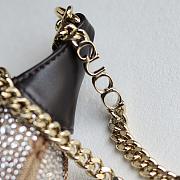 Gucci Jackie Notte Mini Leather Trimmed Crystals Embellished Canvas Jacquard - 19x13x3cm - 6