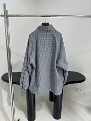 Balenciaga Zip-up Jacket in Gray Checkered - 6